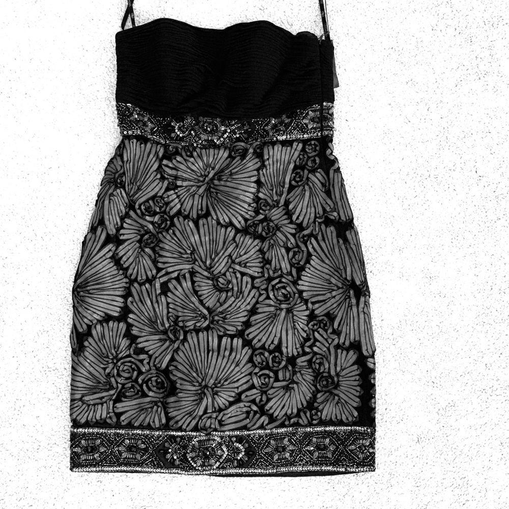 Strapless Sue Wong Black dress SZ 4